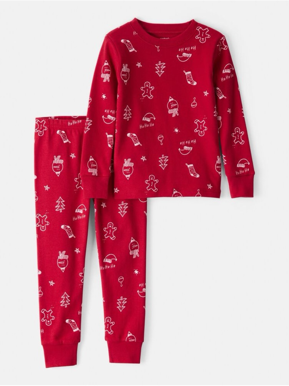 Carters • NWT Adults family matching Christmas PJS Red Holiday Print Pajama Set
